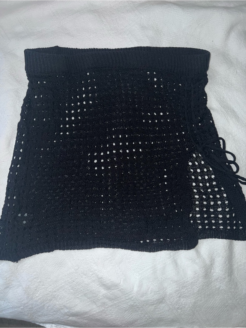 Black Crochet  Skirt swim wear